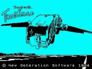Trashman title screen for ZX Spectrum